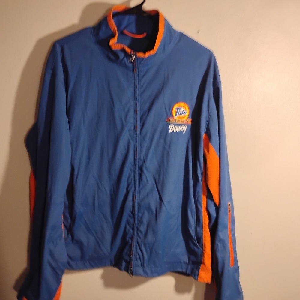 Tide Racing Jacket Large Blue And Orange."If You Aint First,Your Last" Vintage